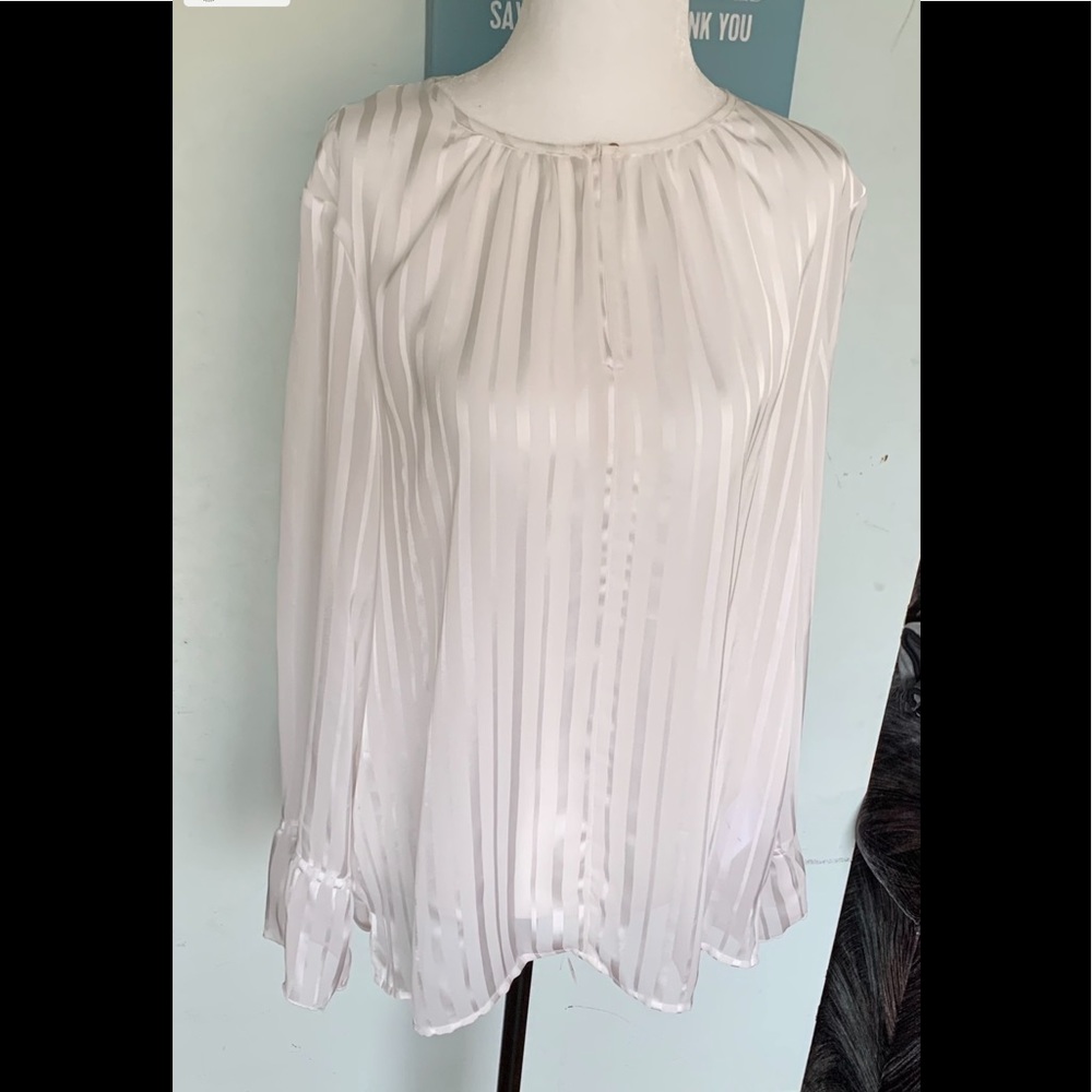 DKNY Womens Striped Knit Blouse